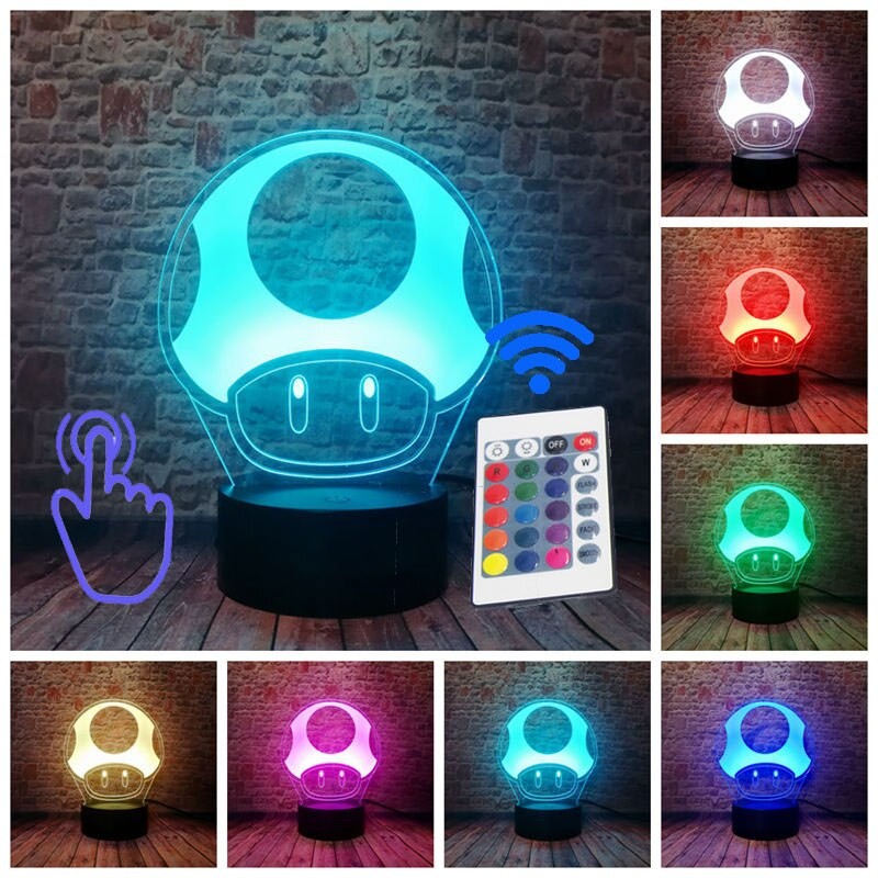 Lampe champignon Mario
