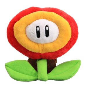 Peluche Mario Fleur de Feu en 18 cm