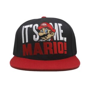 Casquette Mario It's a Me avec graphismes Super Mario
