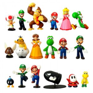 Collection de figurines Mario en plastique 3 à 7 cm