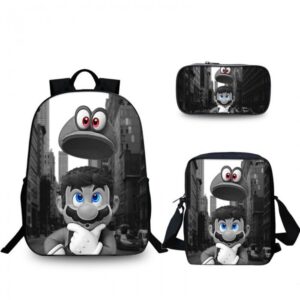 Ensemble Mario & Cappy avec sac, sacoche et trousse