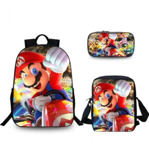 Ensemble Mario Kart avec sac, sacoche et trousse
