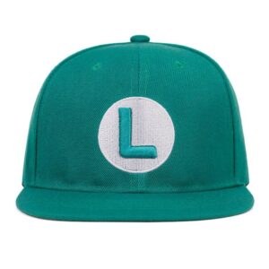 Casquette Luigi verte avec L brodée
