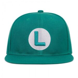 Casquette Luigi verte réglable en coton