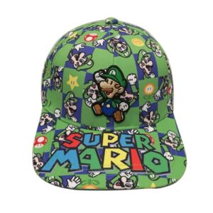 Casquette Luigi Super Mario en coton réglable
