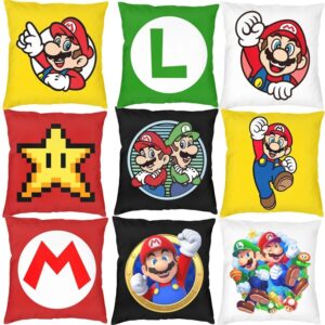 Housse de coussin 45x45cm Super Mario Bros en polyester