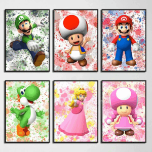 Tableau artistique Super Mario en Canvas