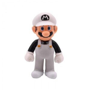 Figurine Mario blanche en plastique 12 cm
