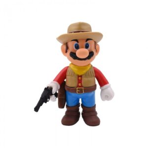 Figurine Mario Cow-boy en plastique 12 cm