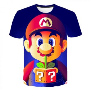 T-shirt Super Mario Fleur Interrogation
