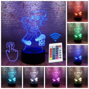 Lampe 3D Mario géant en Acrylique 17 centimètres