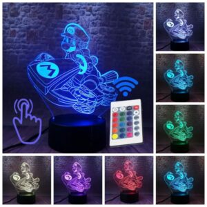 Lampe 3D Mario Kart en Acrylique 17 centimètres