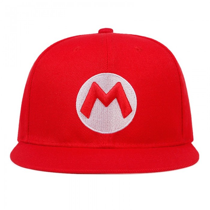 Casquette Mario réglable en coton avec logo M