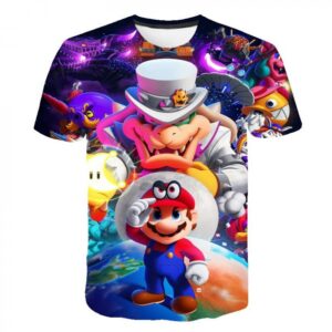 T-shirt Super Mario Odyssey avec Bowser