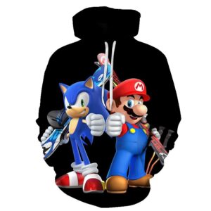 Sweat Mario et Sonic Rio 2016 enfant et adulte