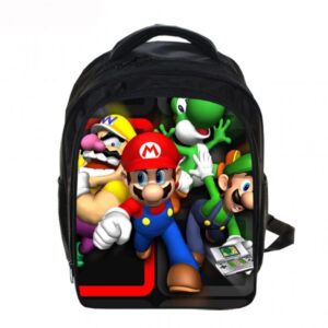 Sac à dos enfant Mario avec Wario, Yoshi et Luigi