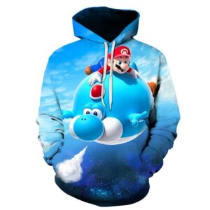 Sweat Mario et Yoshi sur ballon, visuel Galaxy 2