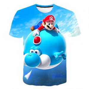 T-shirt Mario et Yoshi Ballon en polyester