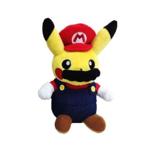 Peluche Pikachu en tenue de Mario