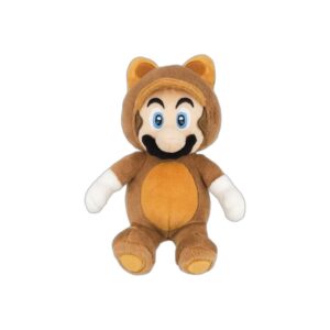 Peluche Mario en costume Tanuki
