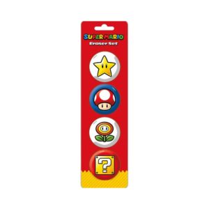Set de 4 gommes Super Mario
