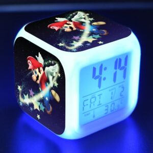 Réveil LED Super Mario au ciel étoilé