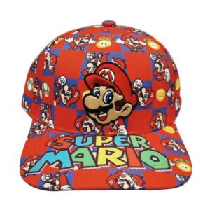 Casquette Super Mario multicolore réglable