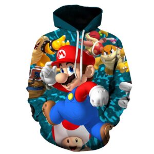 Sweat Super Mario Bros avec Mario, Toad et Bowser