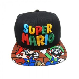 Casquette Super Mario & Luigi noire réglable