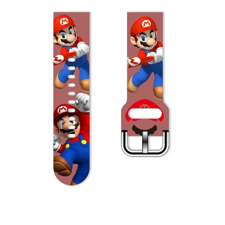 Bracelet Super Mario en silicone 20MM ou 22MM pour Samsung Galaxy Watch – Image 3