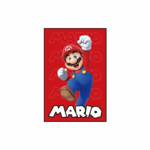 Poster Mario fond rouge en plusieurs tailles