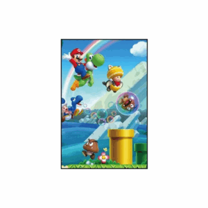 Poster Mario personnages en papier