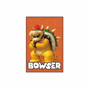 Poster Bowser de l'univers Mario sur papier