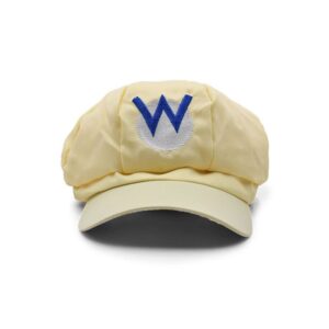 Casquette Wario Mario jaune avec broderie W